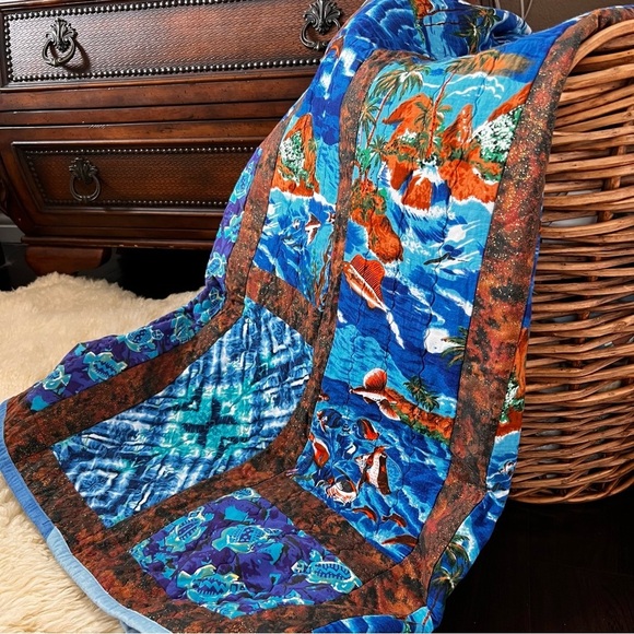 New 40”x60” Handmade Cotton Kids Quilt.Handmade Patchwork Kids Quilt.